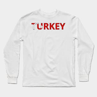 Drapeau  Turkey Long Sleeve T-Shirt